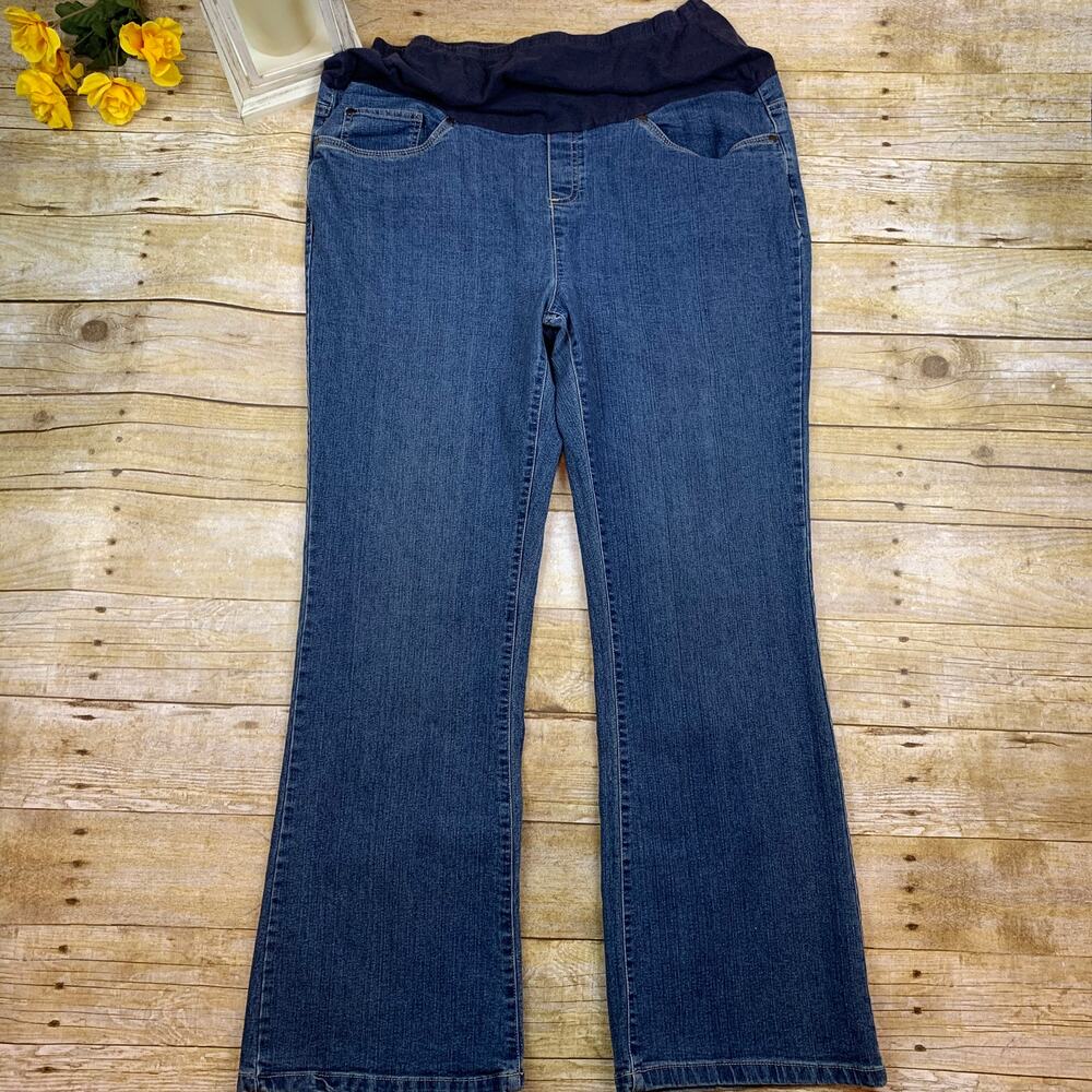 Oh Momma! Maternity Jeans Bootcut- extra large Cotton Blend